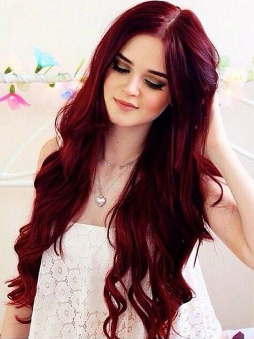 cherry-red blonde hair color ideas for women