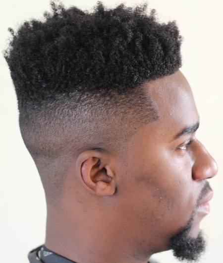 bald fade curly on top short men hairstyles