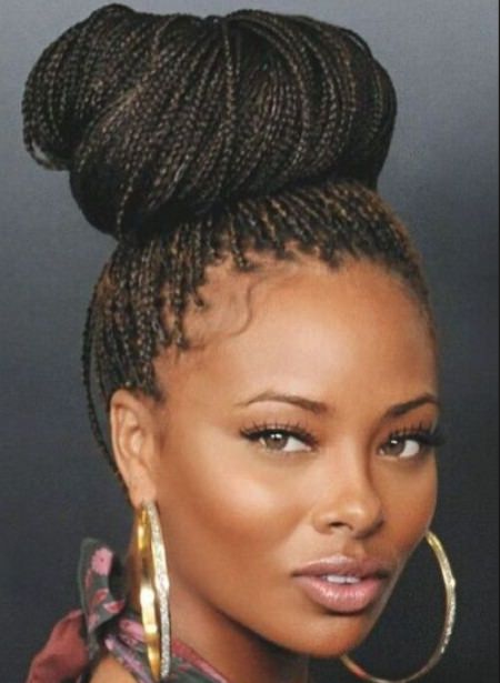 box-braids-buns captivating long hairstyles for black women