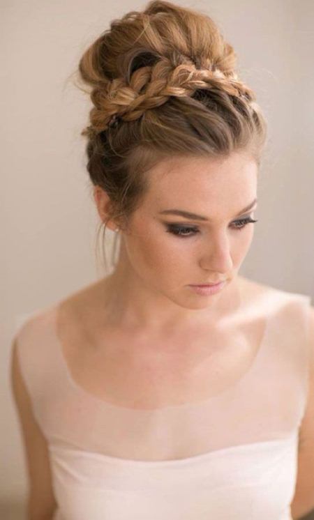 braided top knot hairstyles