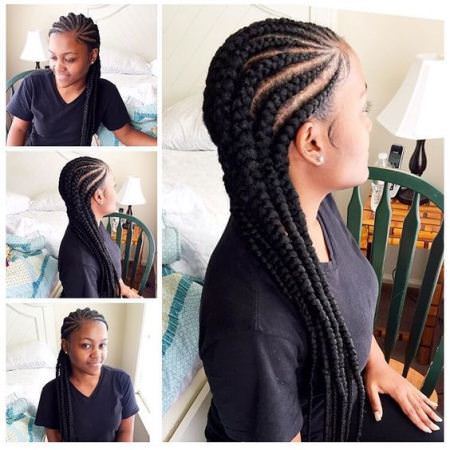 chunky-cornows captivating long hairstyles for black women