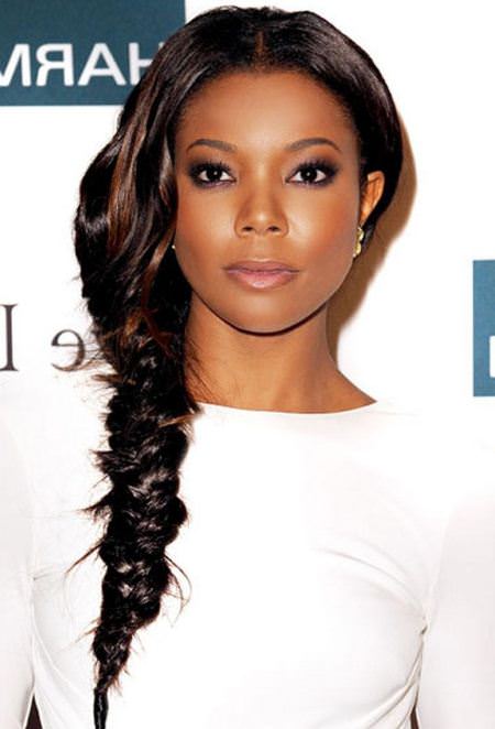 fishtail-braided captivating long hairstyles for black women