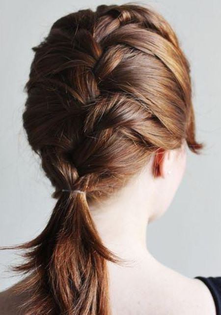 french braid easy hairstyles to make at home