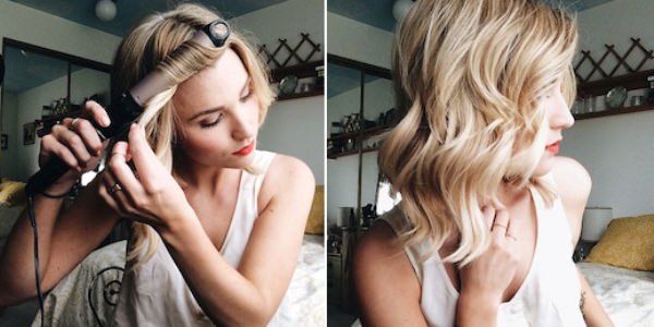how to curl short hair