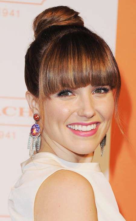 knot with blunt bangs knot hairstyles