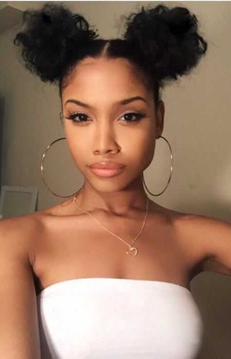 mini-mouse-buns captivating long hairstyles for black women