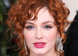 pinned red spirals short wavy hairstyles