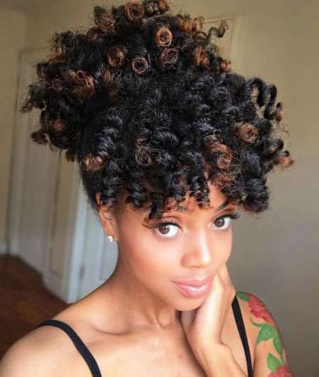 ponies-and-bangs captivating long hairstyles for black women