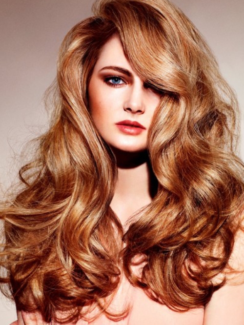 reddish-golden-blonde hair color ideas for women