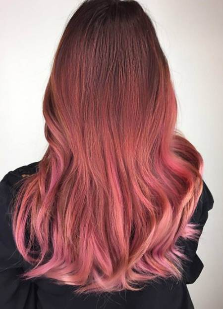 rose-gold-cool-hair-color-ideas