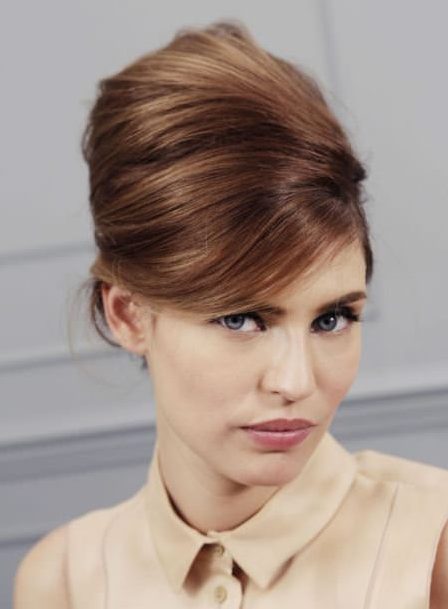 beehive updos with twisted side sweep updos for short hair