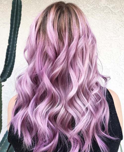 Lavender Purple Ombre Hair