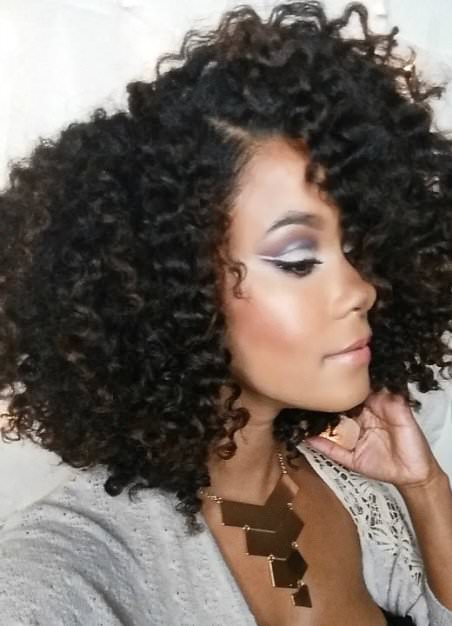 Flat twist out natural curly hairstyles
