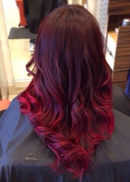 Light burgundy ombre hair red ombre hair