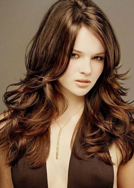 Long layered hairstyles for thick hair