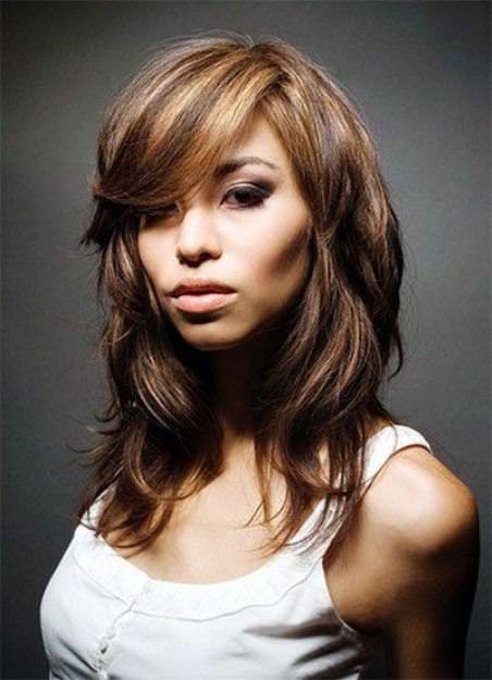 Modern layered cut hairstyles for thick hair
