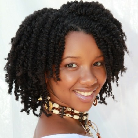 Natural twisted curly hairstyles