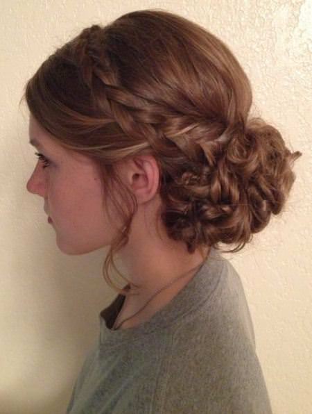 neat braided updos for short hair