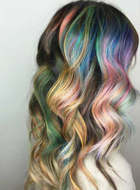 rainow pastel trendy pastel hair color