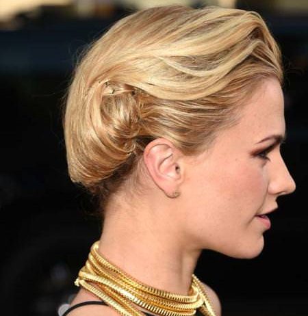 rolled updos for short hair