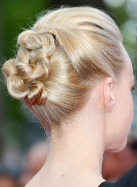 smart twisted updos for short hair