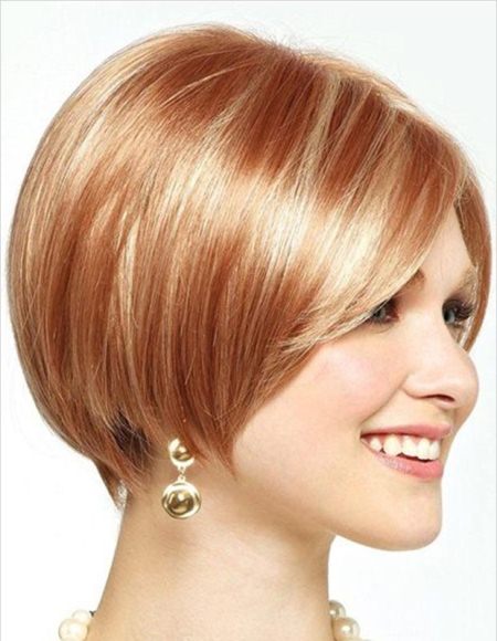 Smooth bob short hairstyles for thick hair