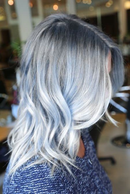 baby blue winter hair color