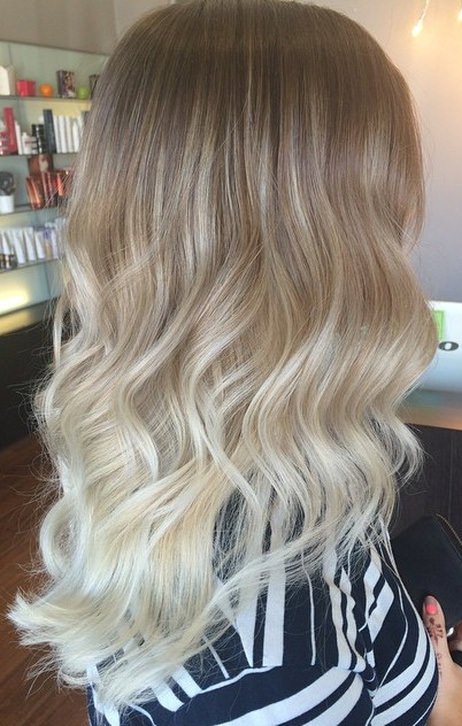 baby ombre ash blonde and silver ombre