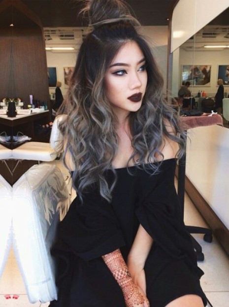 black to gray ombre hair ash blonde and silver ombre