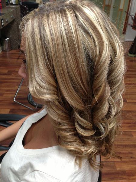 blonde hair with low lights hair color ideas for chunky highlights