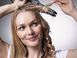 curl hair with a straightener