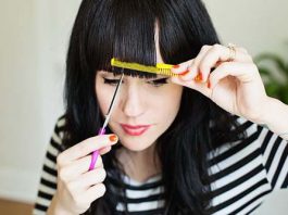 cut your own bangs