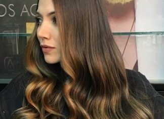 delicate golden trendy brown ombre hair ideas