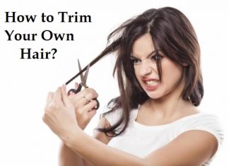 how to trim your own hair