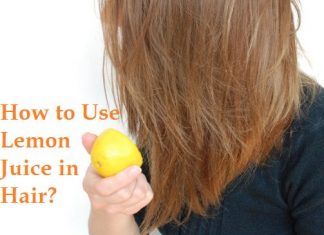 how to use lemon juice in hair