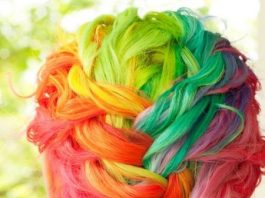 pastel neon trendy pastel hair color