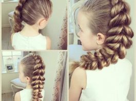 pul through braid mohawk hairstyles for little girl