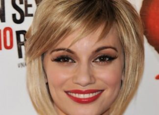 rounded bob with bangs short haircuts